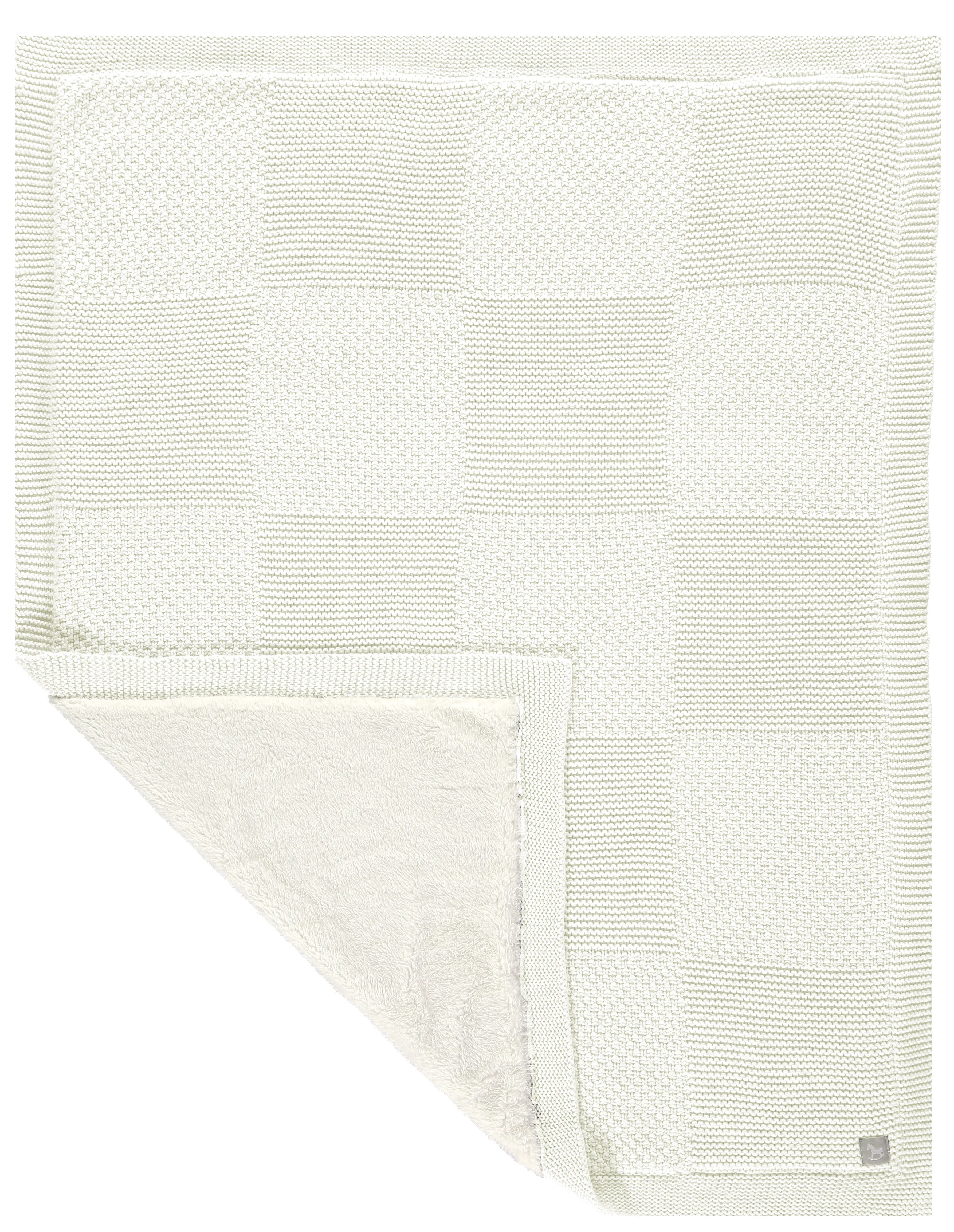 Large  Plush Lined Shawl/Blanket, cream