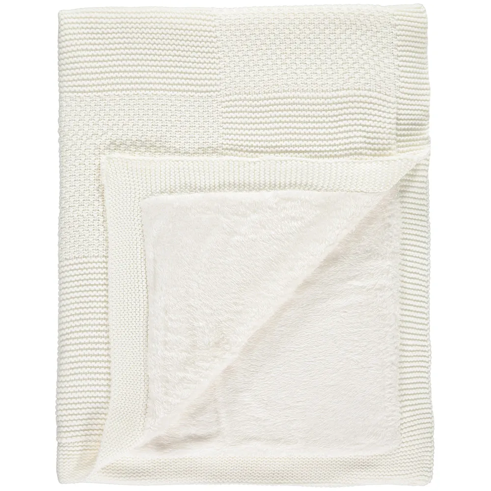 Large  Plush Lined Shawl/Blanket, cream