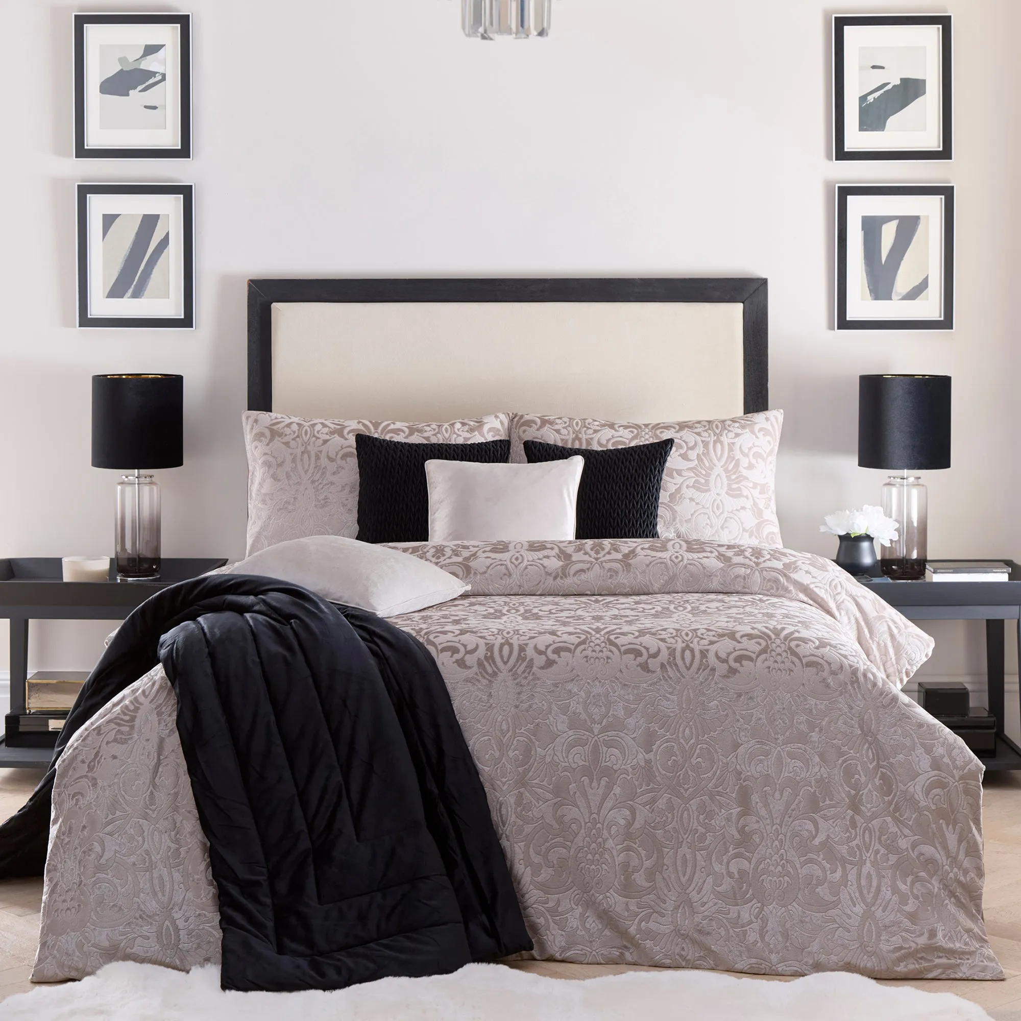 Laurence Llewelyn-Bowen Firenza Duvet Cover Set - Linen