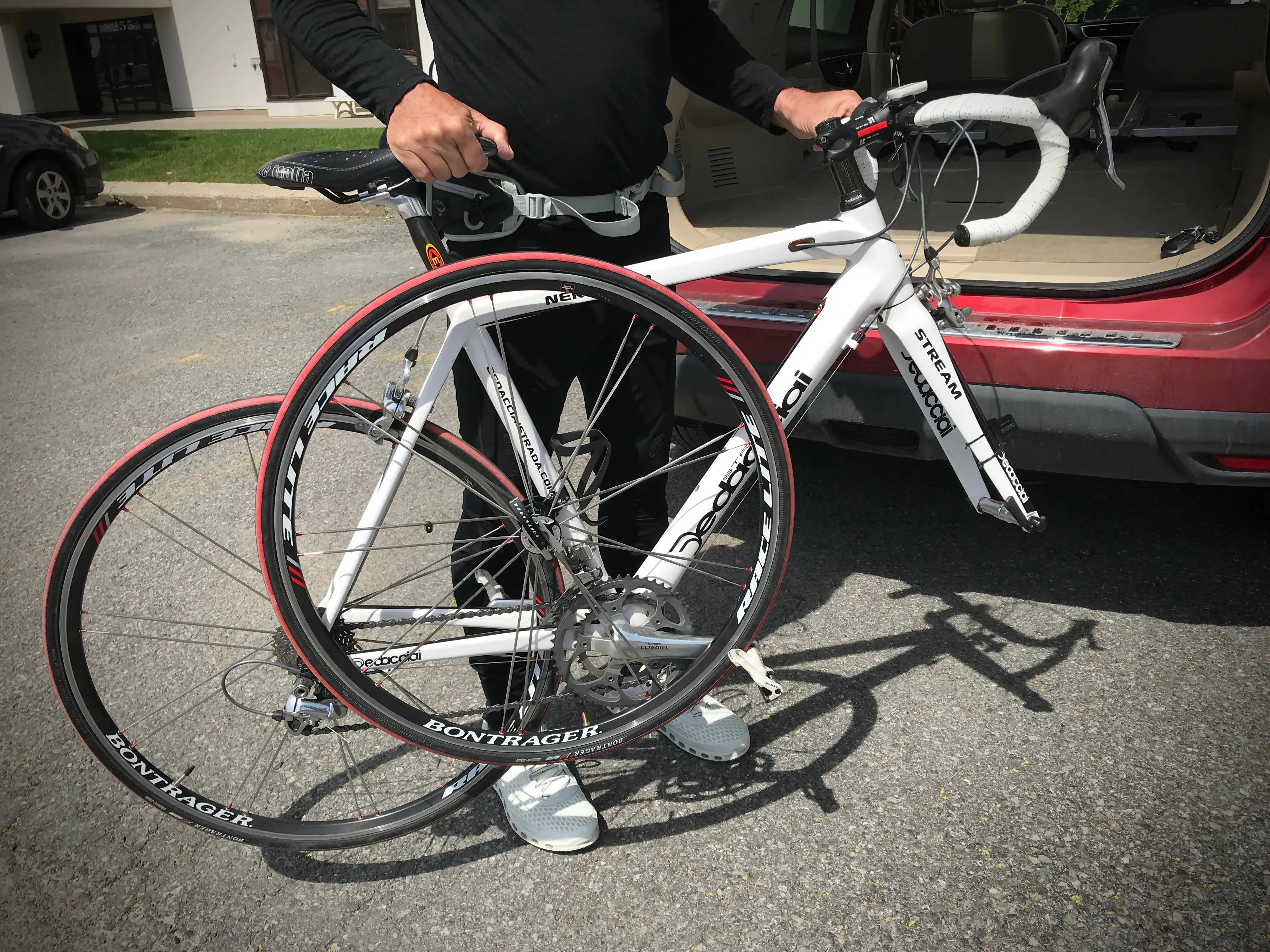 Le c1 de clipwheel.com , attache roue de transport, coté droit (dérailleur)