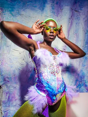 Lilac Moth Princess Bodysuit