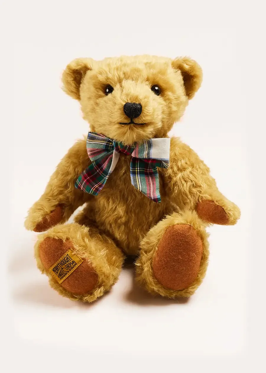 Limited-Edition Merrythought & Pepa Teddy Bear with Red Tartan Bow