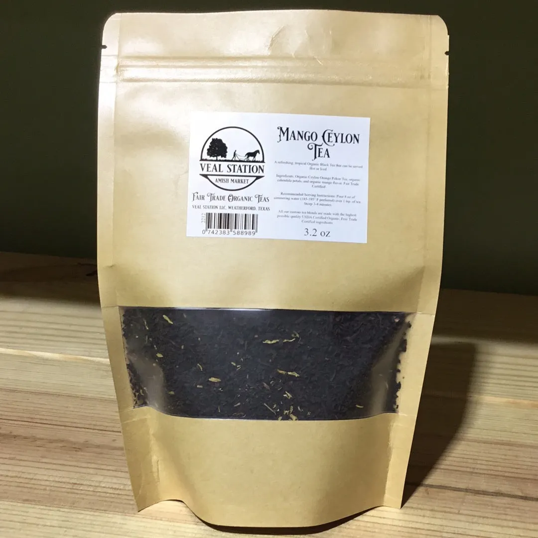 Mango Ceylon Loose Leaf Tea | Amish Heart | Organic & Fair Trade