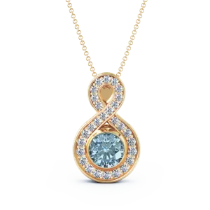 Medium Diamond Eternity Cremation Pendant