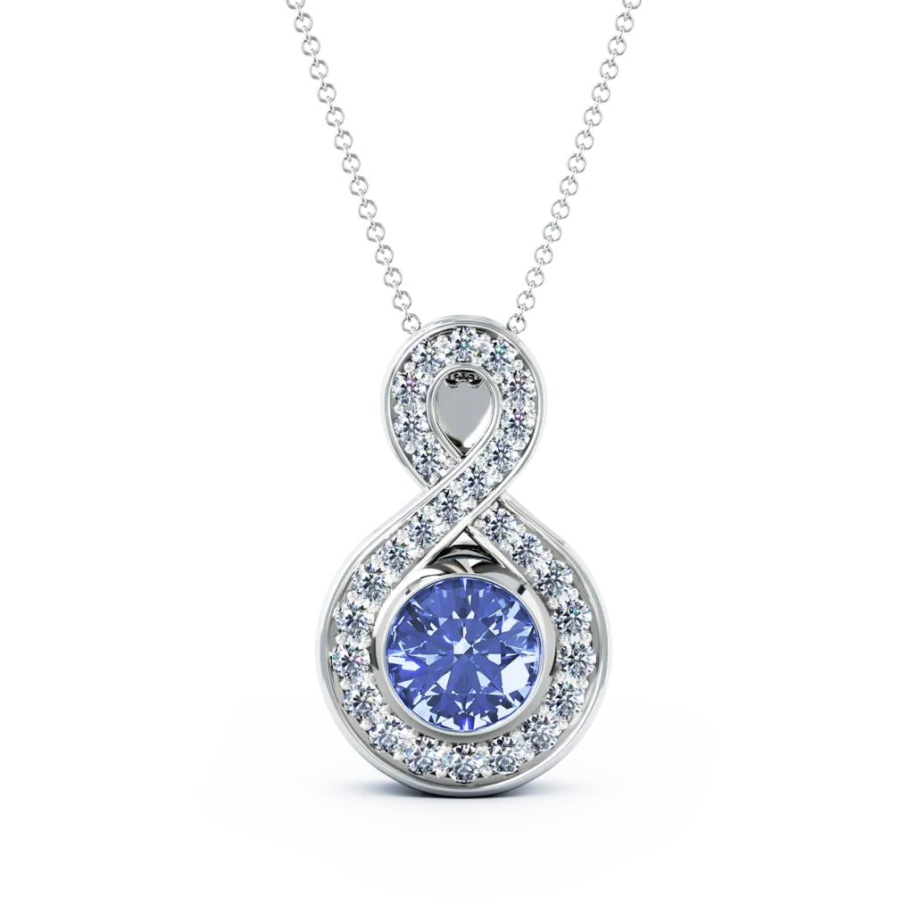 Medium Diamond Eternity Cremation Pendant
