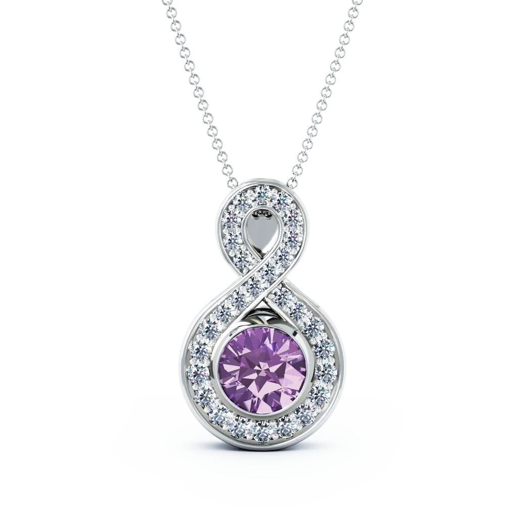 Medium Diamond Eternity Cremation Pendant