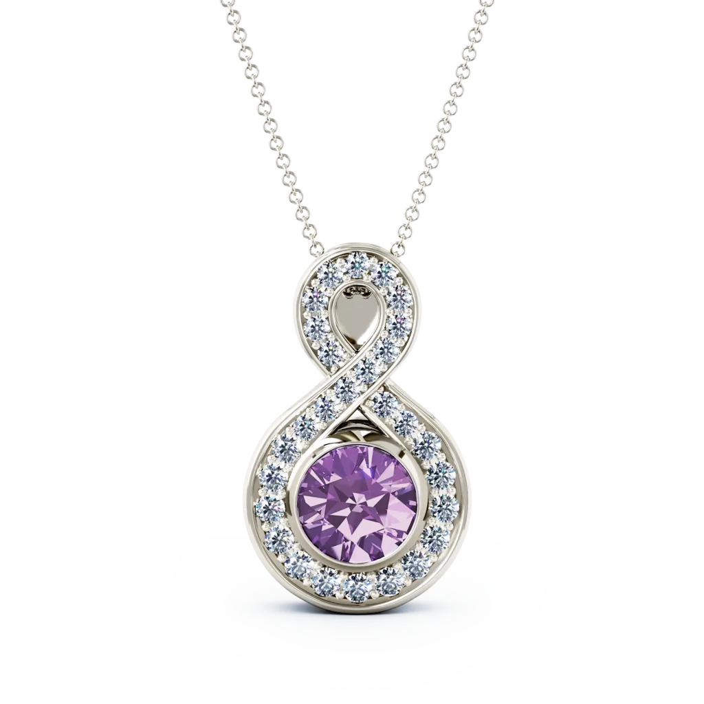 Medium Diamond Eternity Cremation Pendant