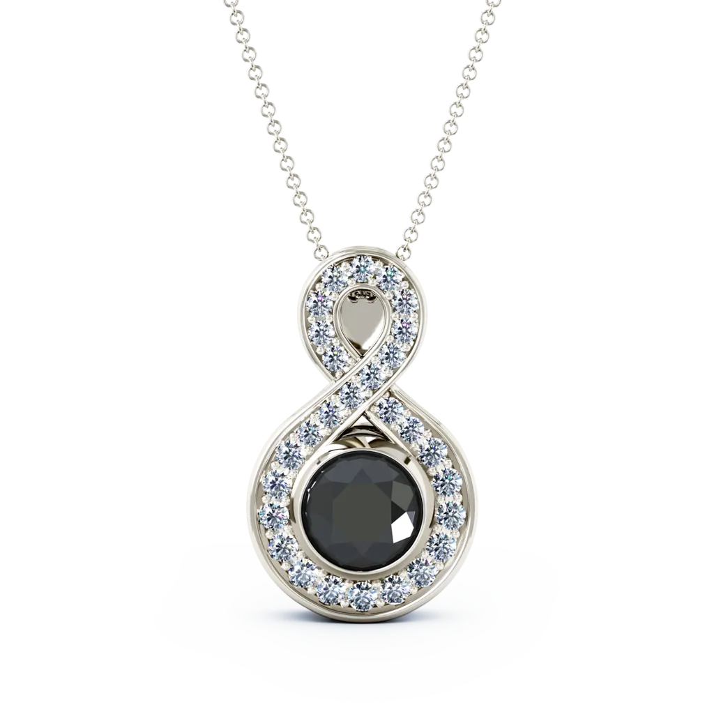 Medium Diamond Eternity Cremation Pendant