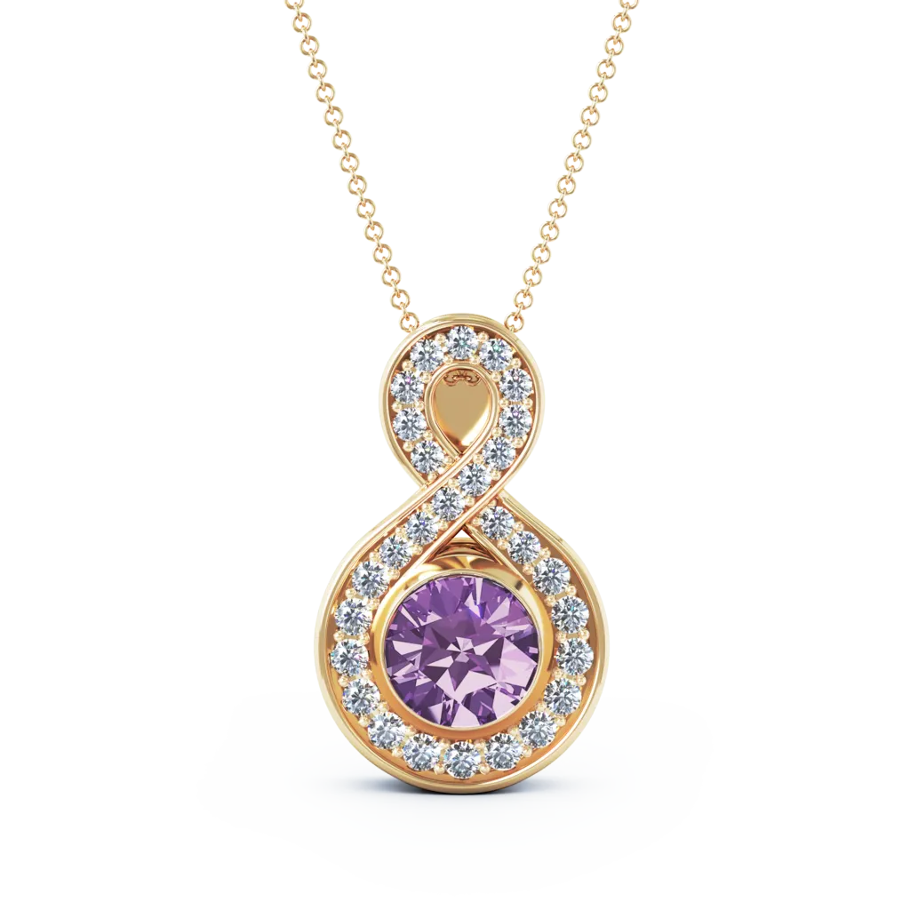 Medium Diamond Eternity Cremation Pendant