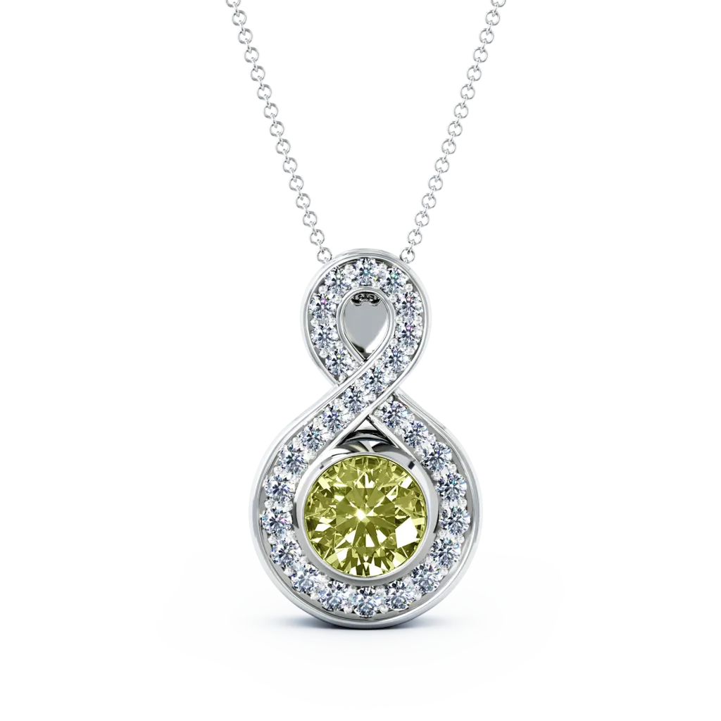 Medium Diamond Eternity Cremation Pendant