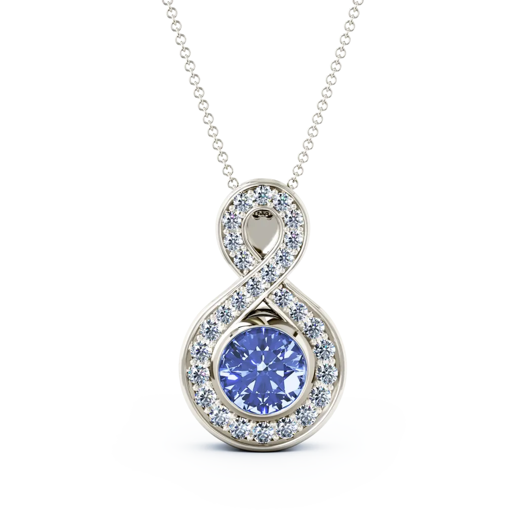 Medium Diamond Eternity Cremation Pendant