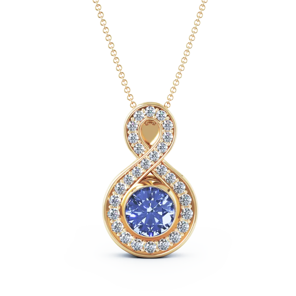 Medium Diamond Eternity Cremation Pendant