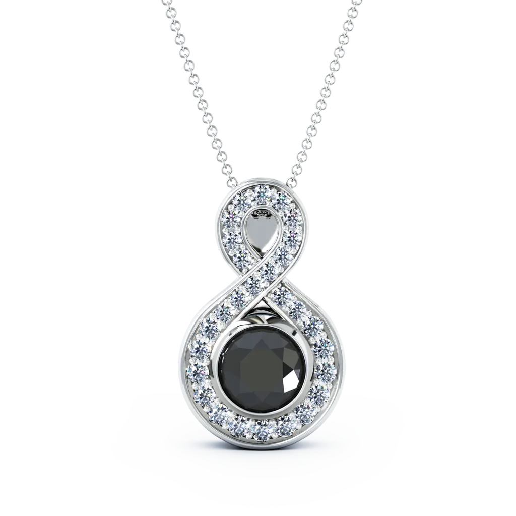 Medium Diamond Eternity Cremation Pendant
