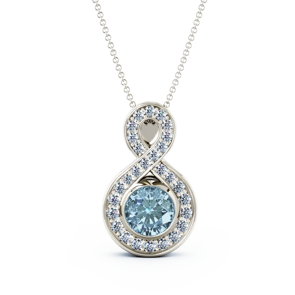 Medium Diamond Eternity Cremation Pendant