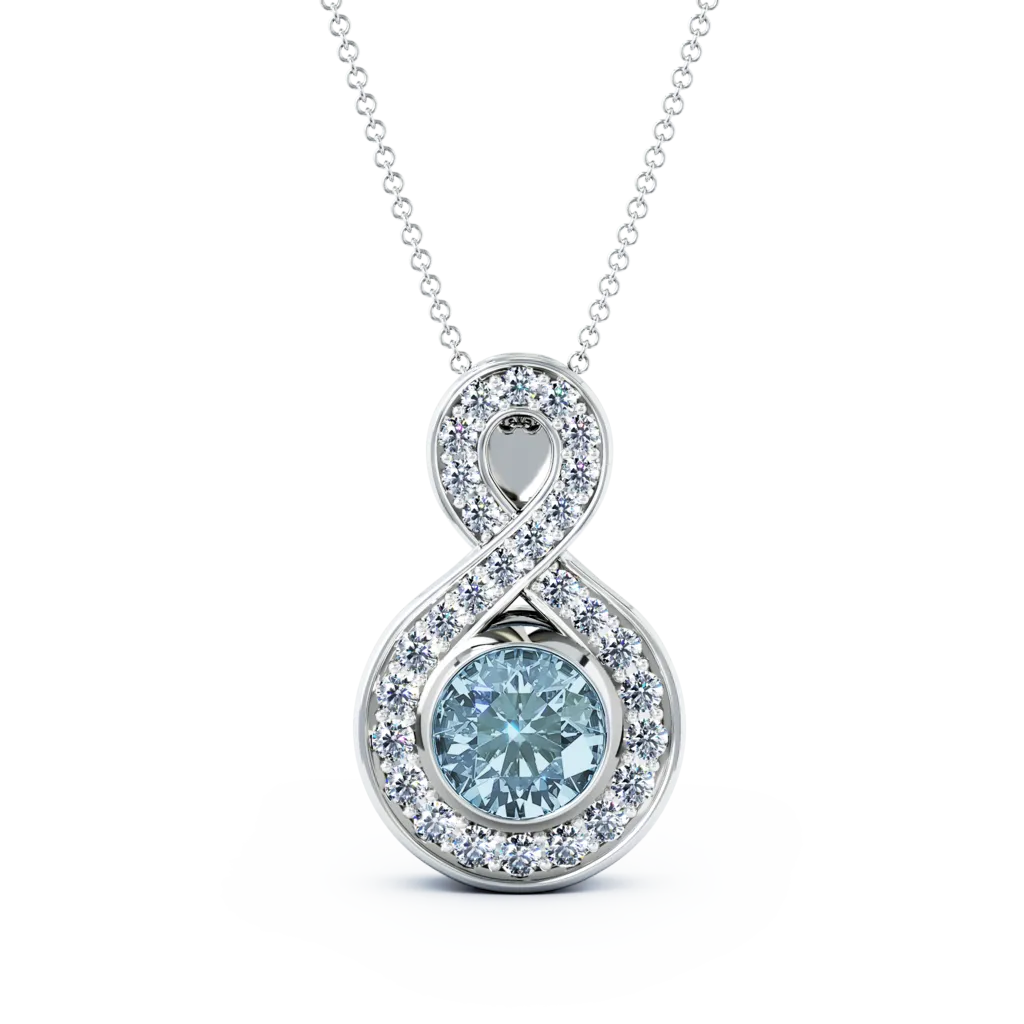 Medium Diamond Eternity Cremation Pendant