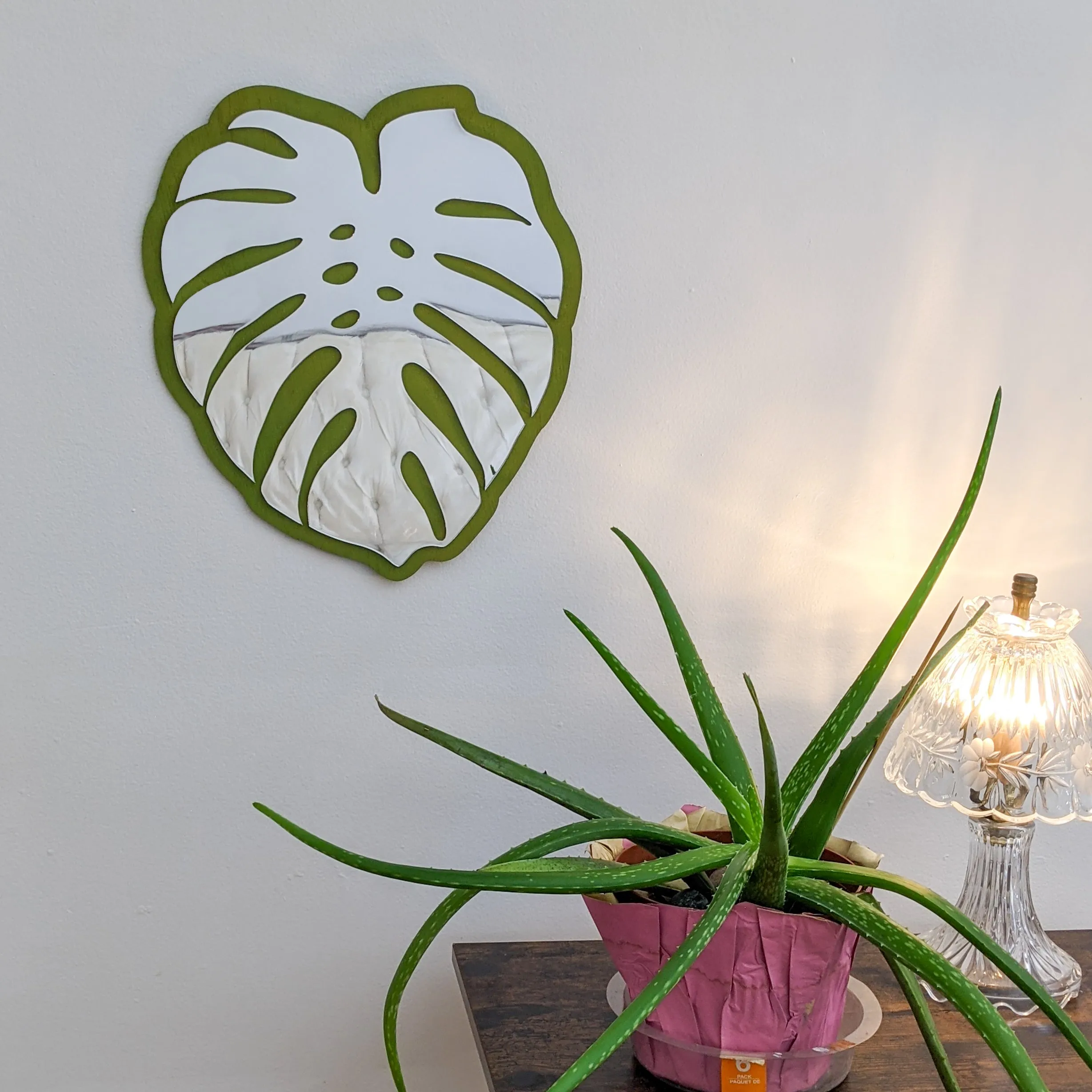 Monstera Leaf Mirror