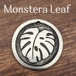 Monstera Leaf Pet Tag