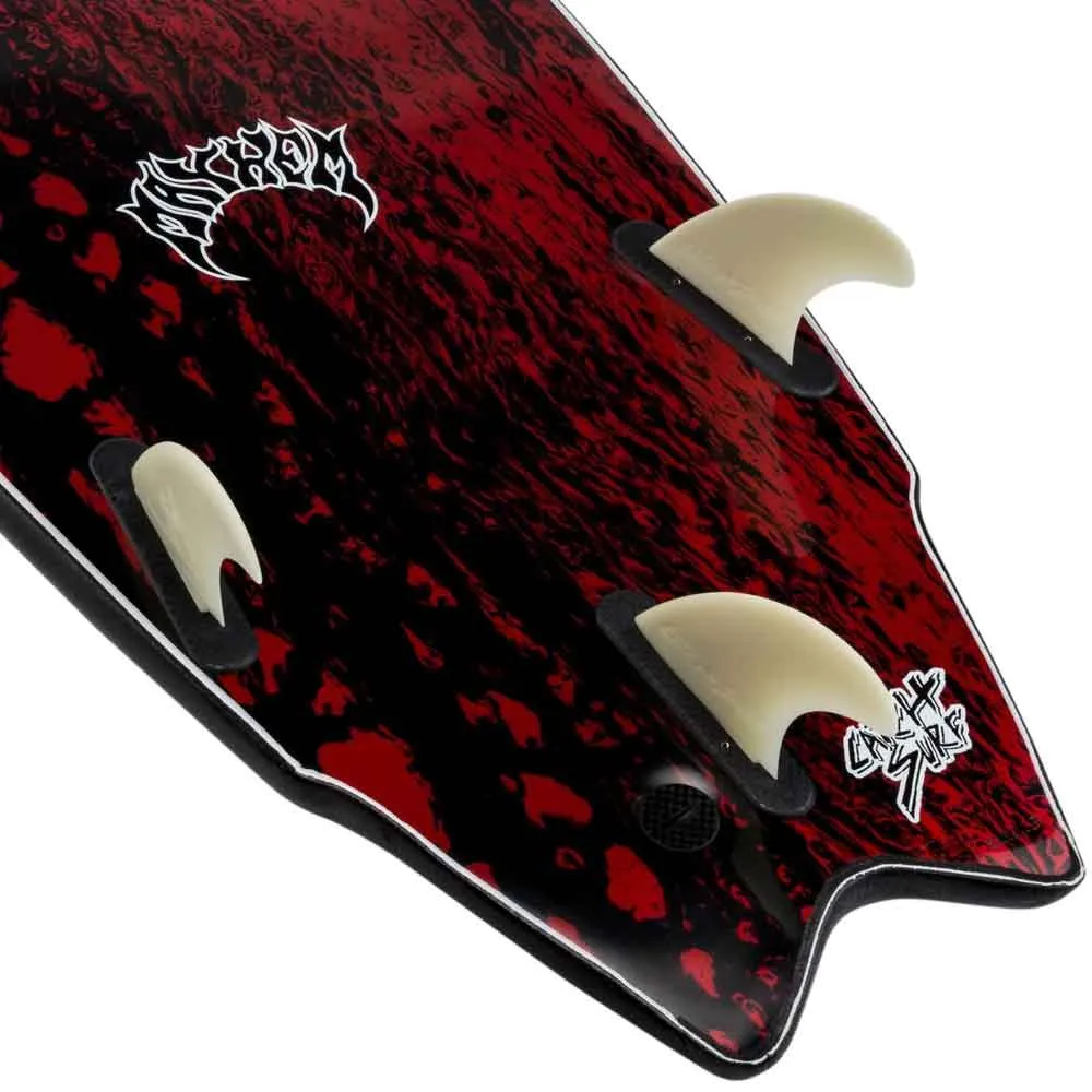 ODYSEA X Lost Round Nose Fish 6'5 Soft Surfboard - Black
