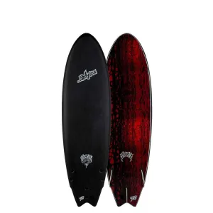 ODYSEA X Lost Round Nose Fish 6'5 Soft Surfboard - Black