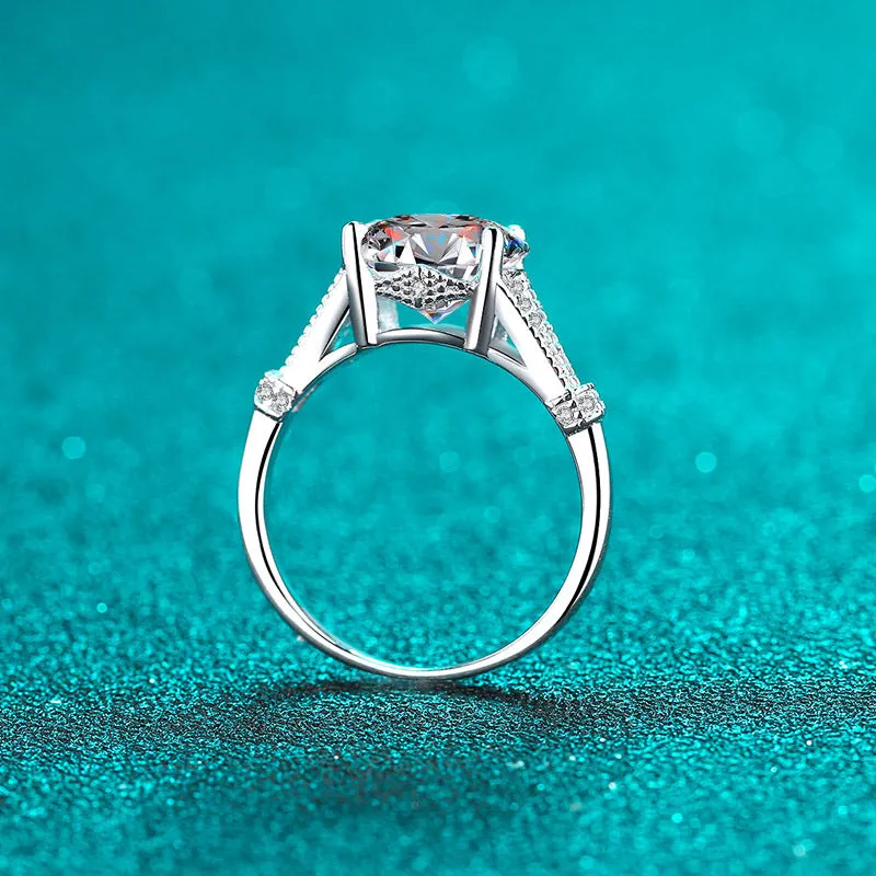 Oval Cut Moissanite Engagement 3 carat Wedding Ring- RM053