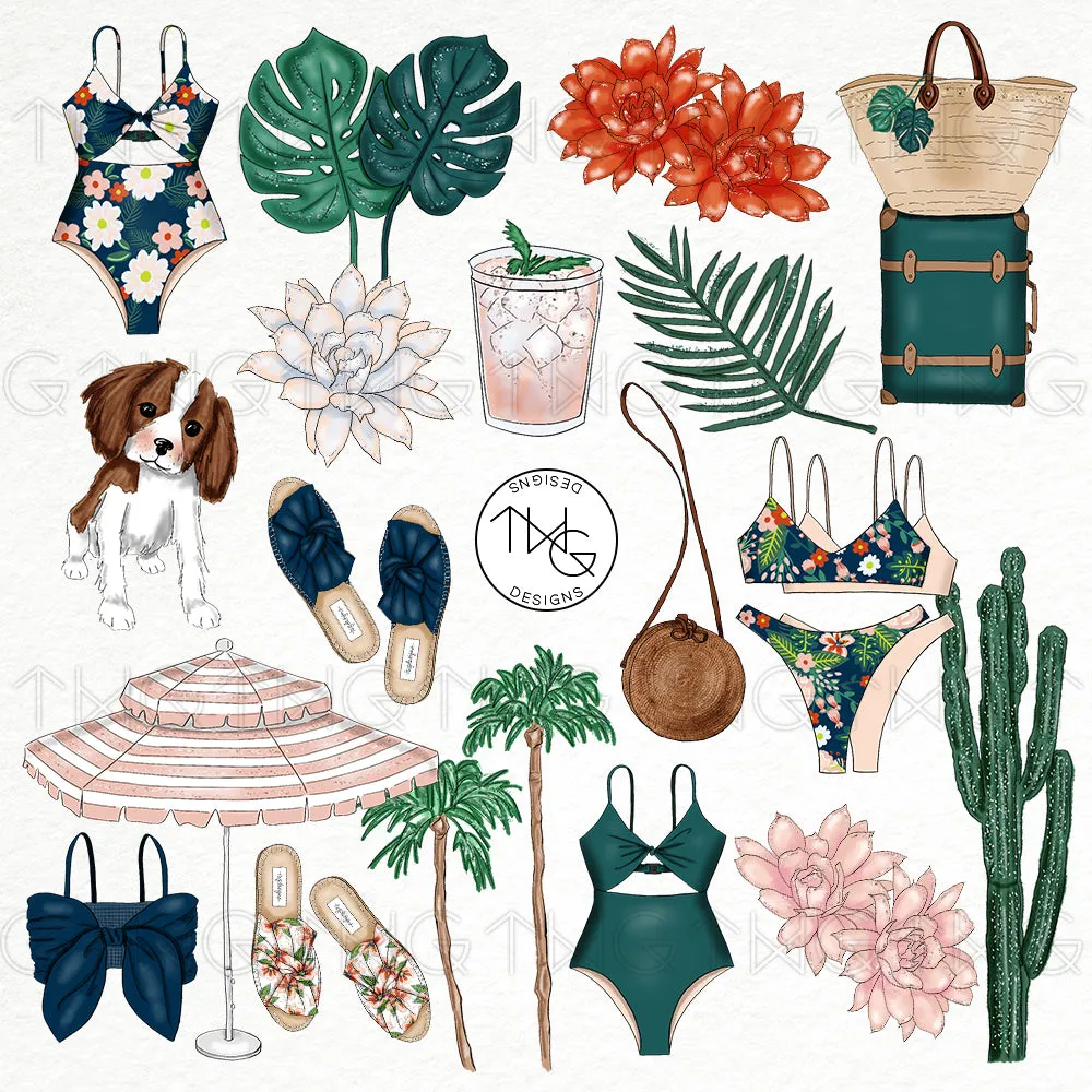 Palm Springs Clipart Collection