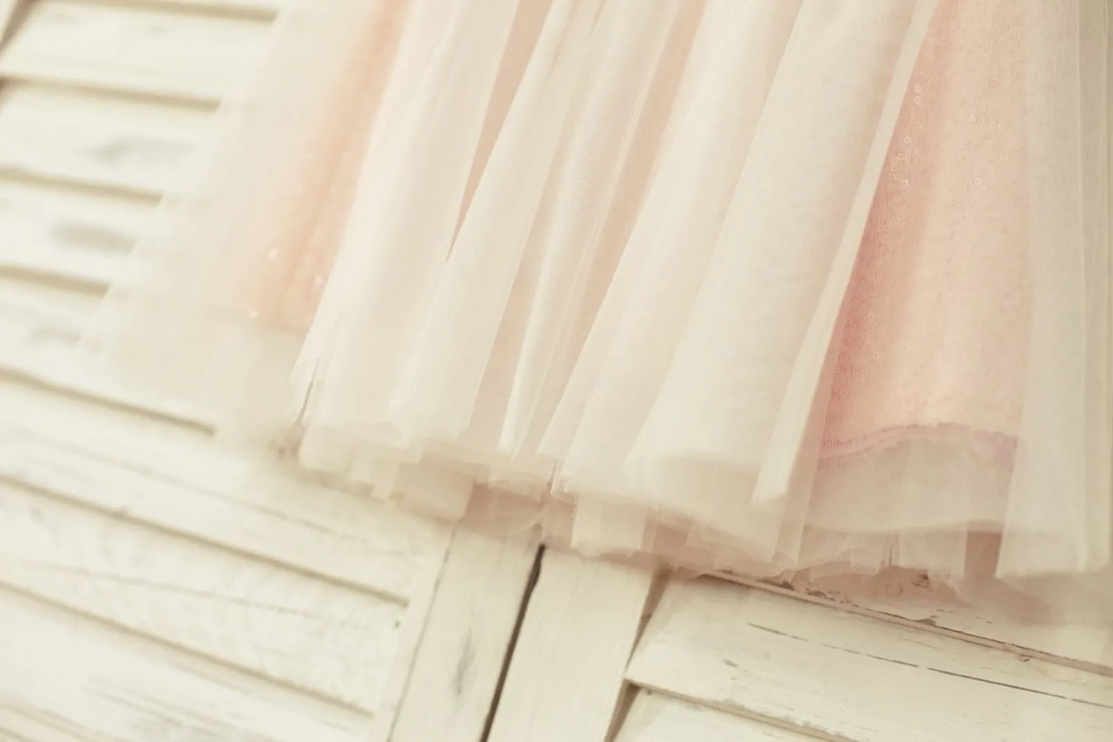 Peach/Champagne/Mint/Silver/Navy Sequin Tulle Flower Girl Dress