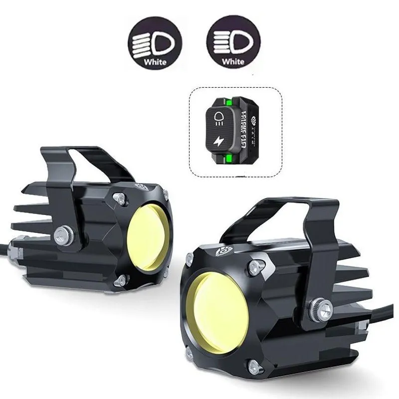Phare moto LED Additionnel |  F150-S (Interrupteur Sans fil)