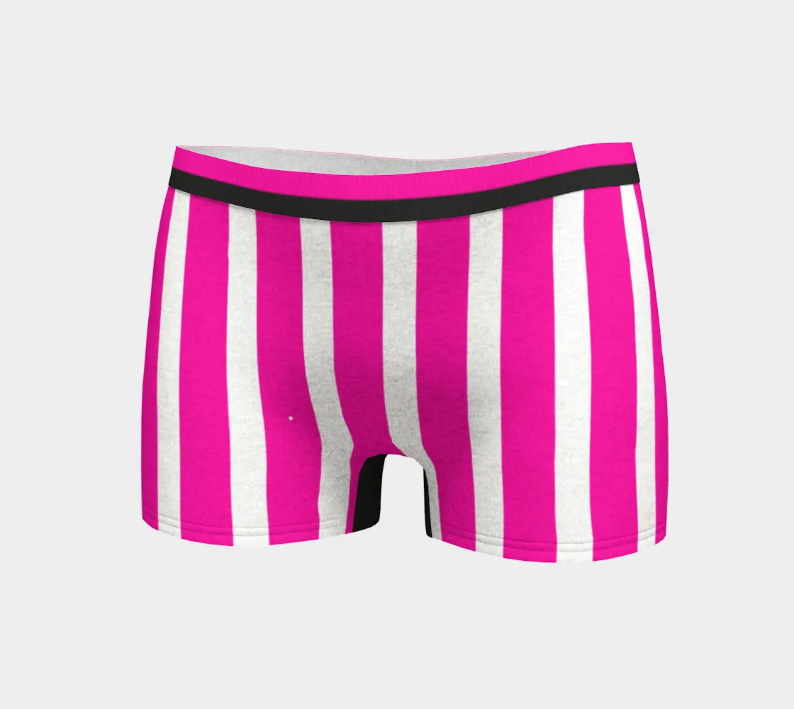 Pink & Black Signature Stripe  Boyshort