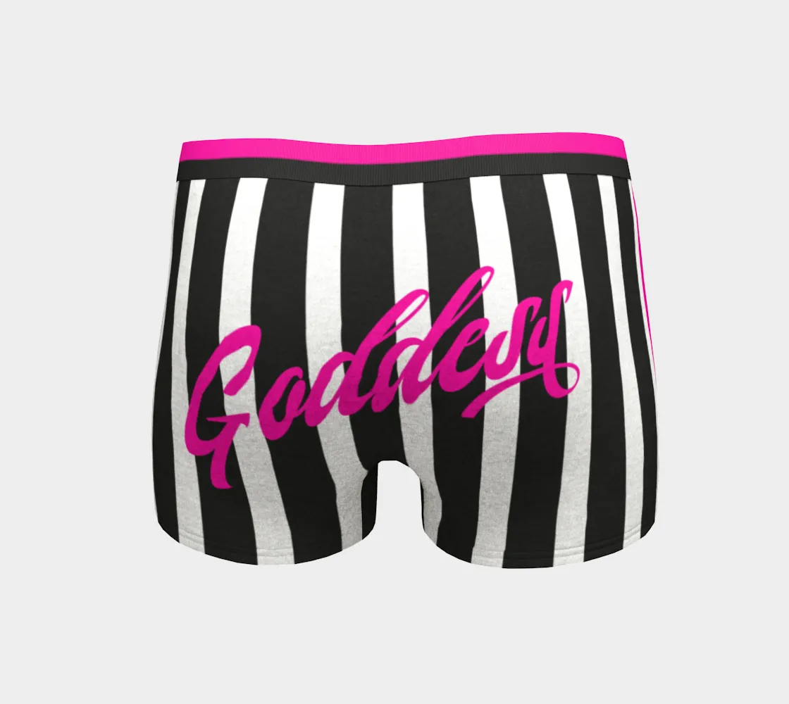 Pink & Black Signature Stripe  Boyshort