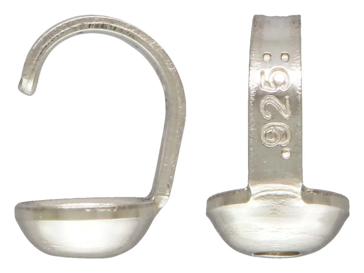 Plain Bead Tip (.038" Hole), Sterling Silver. Made in USA. #5001175
