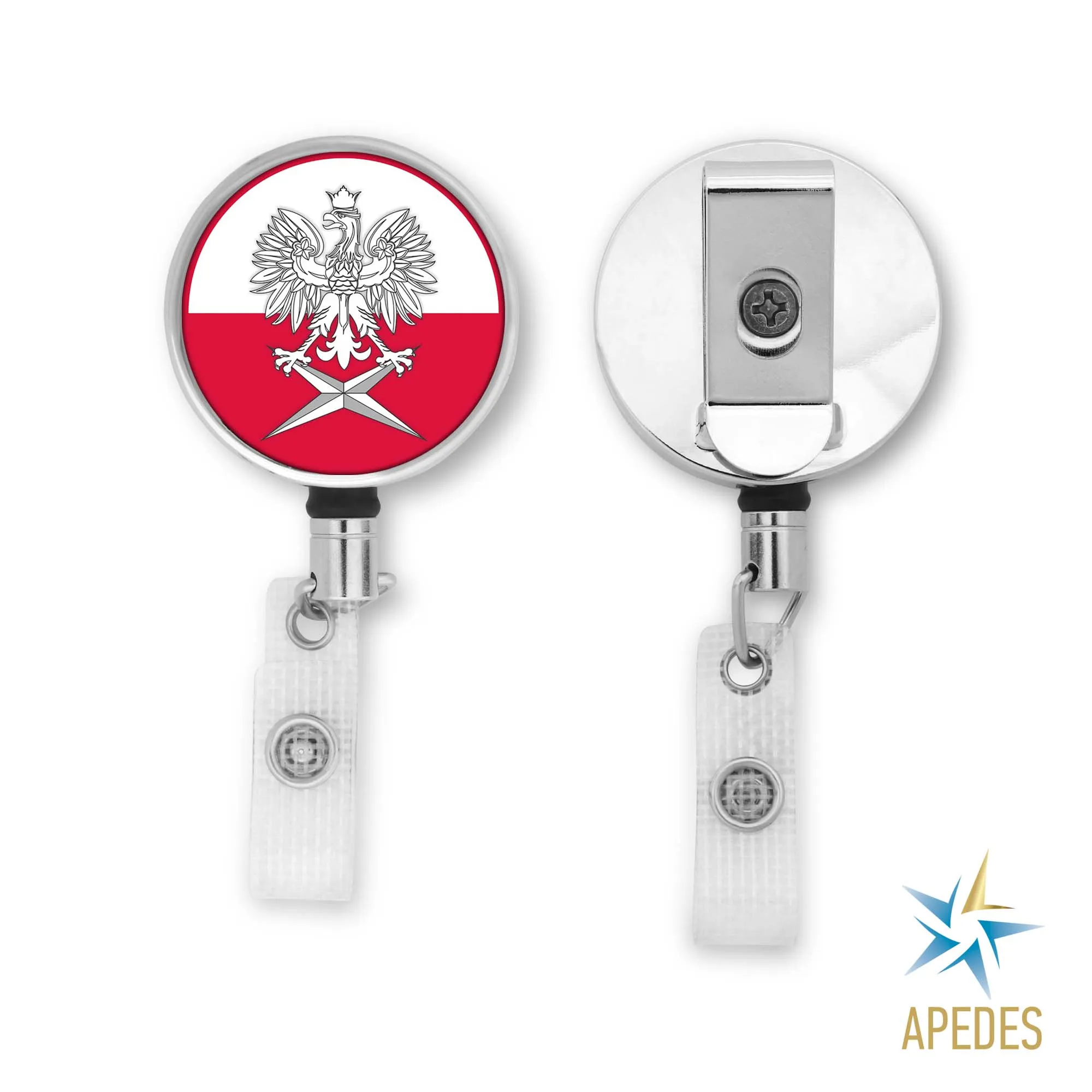 Poland Badge Reel Holder