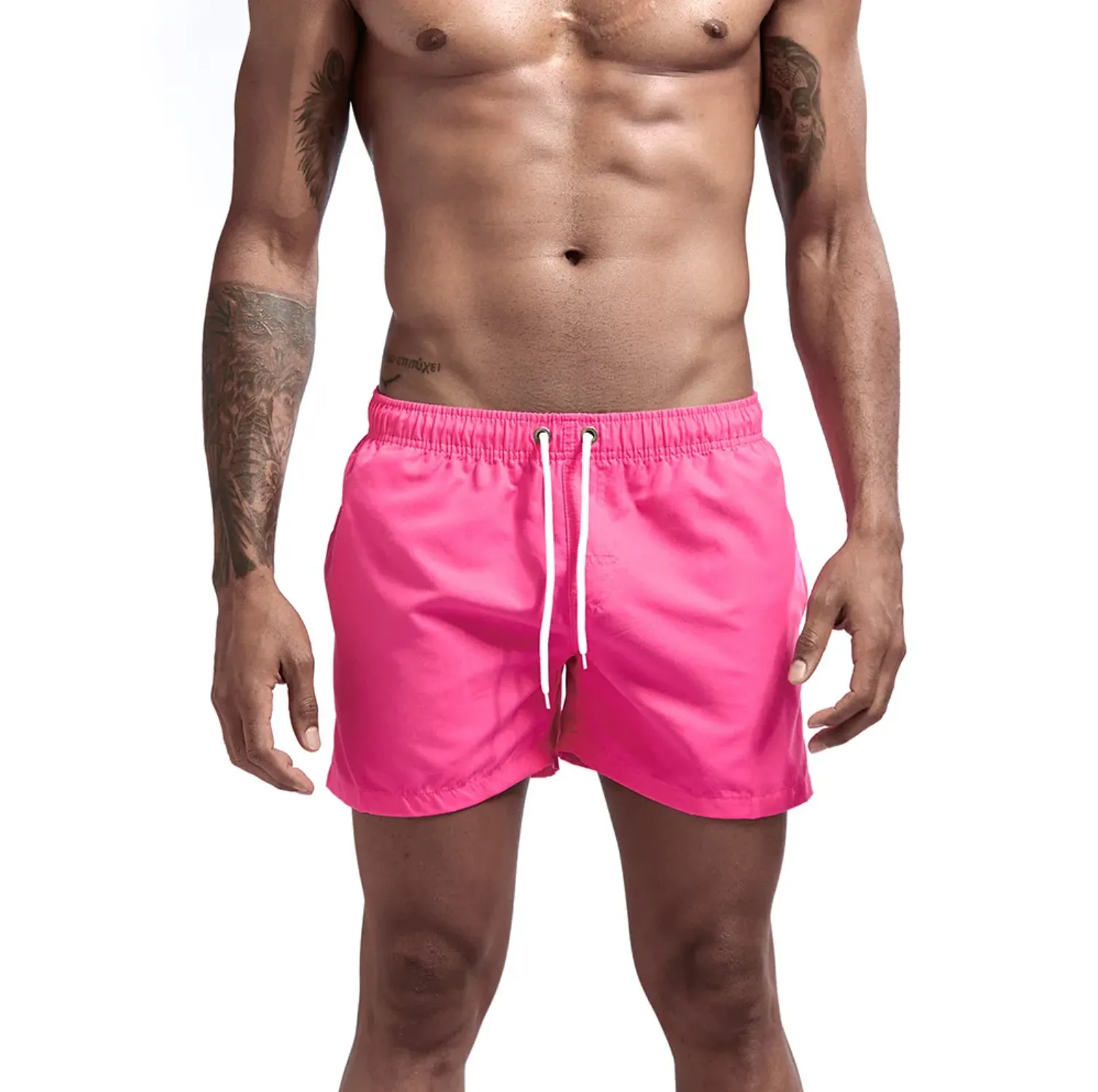 "SWIM" Maillot de bain Short de plage Homme couleur Rose -  URB1™