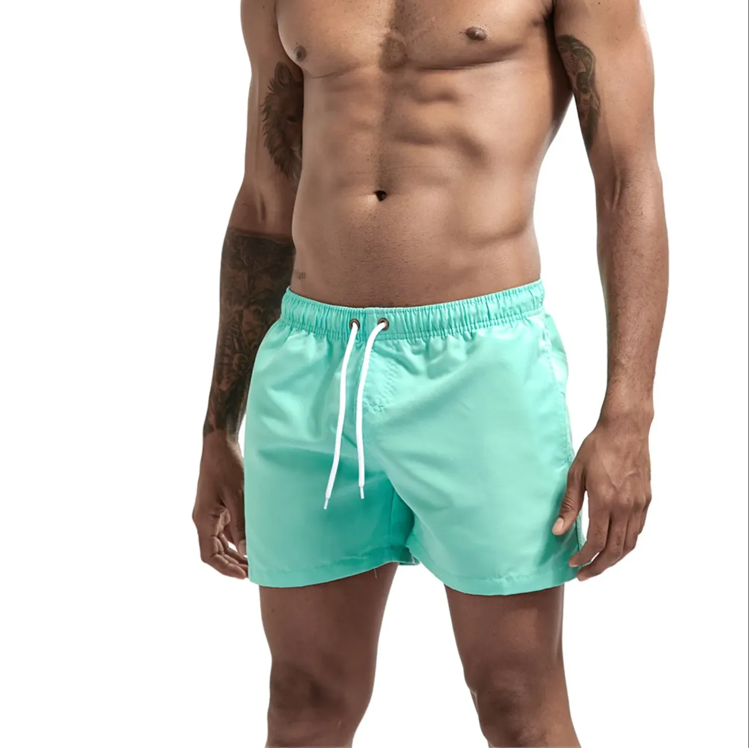 "SWIM" Maillot de bain Short de plage Homme couleur Rose -  URB1™