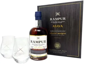 Rampur Single Malt Asava Giftset Glassese