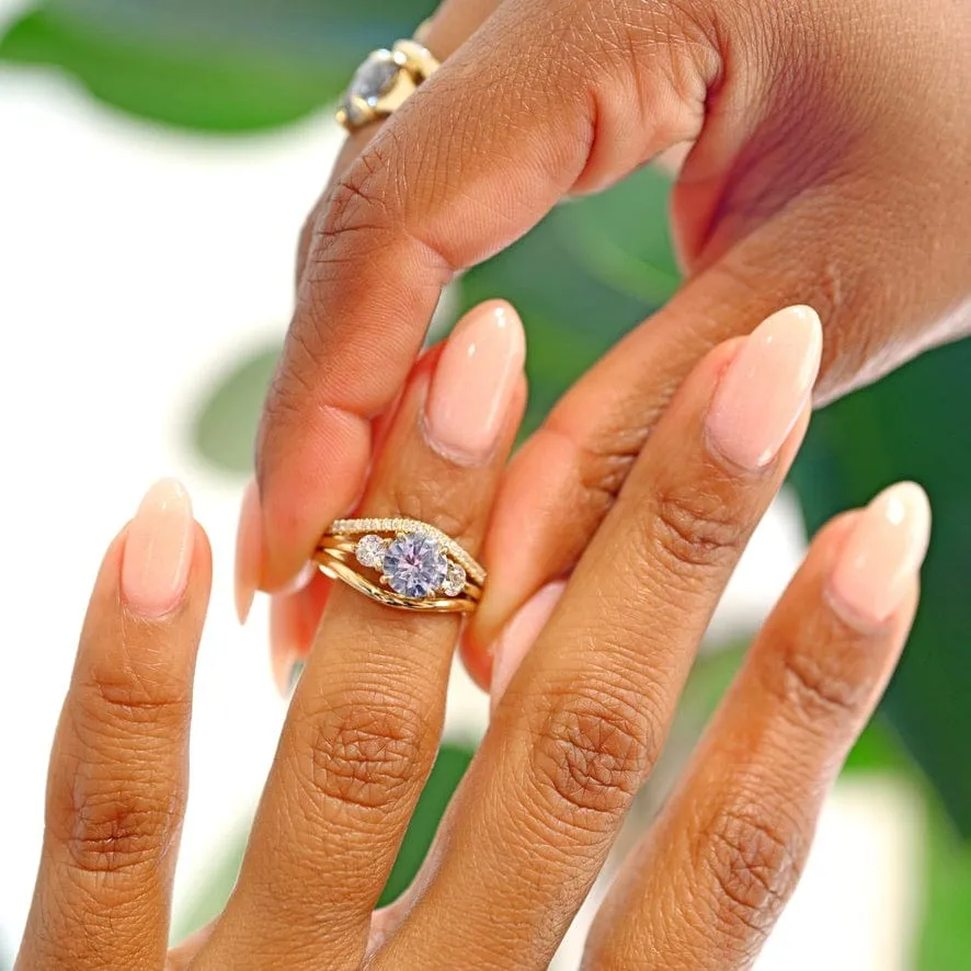 Ready to Ship - Diamond Wave Band (Size 4.5)