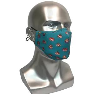 Reusable Adult Mask [ Sushi ] with filter pocket