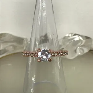 ~Ring: Rose Gold and Crystal Ring