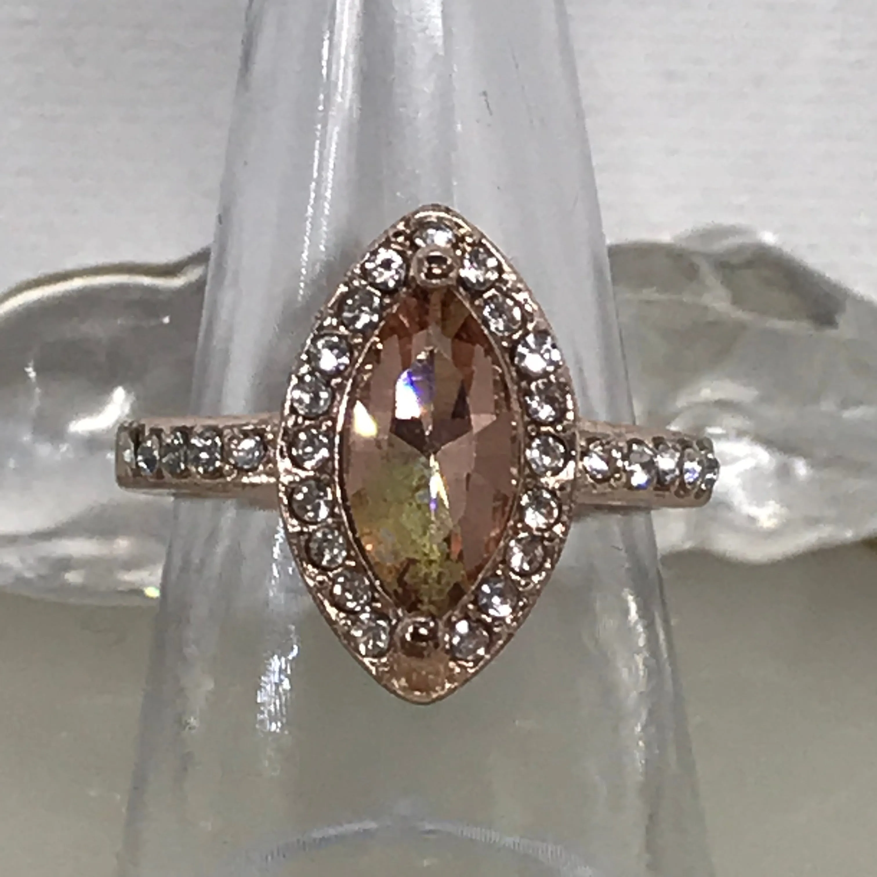 ~Ring: Rose Gold and Crystal Ring