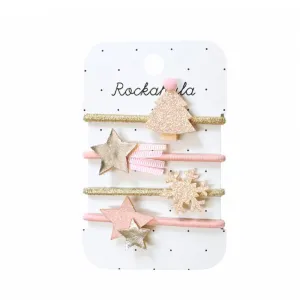 Rockahula Frosted Shimmer Christmas Tree Hair Bobbles