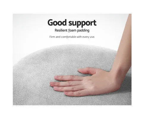 Round Velvet Ottoman Foot Stool Foot Rest Pouffe Pouf Padded Seat Living Room