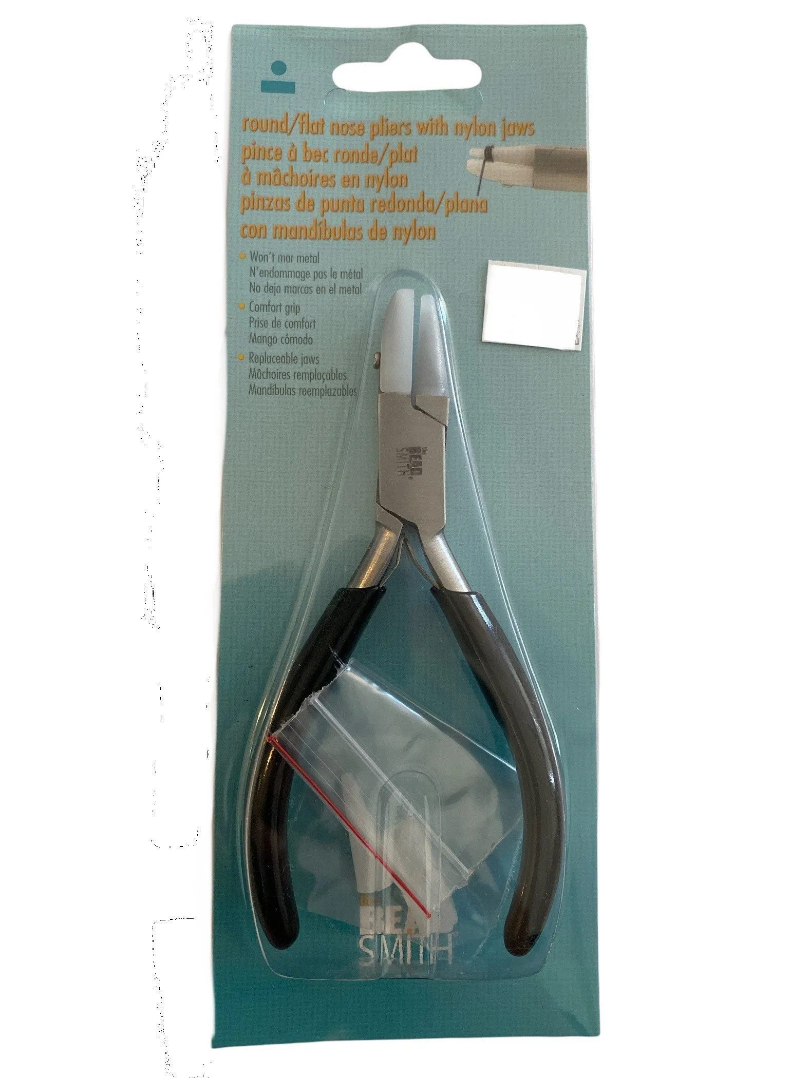 Round/Flat Nose Pliers w/ Nylon Jaws