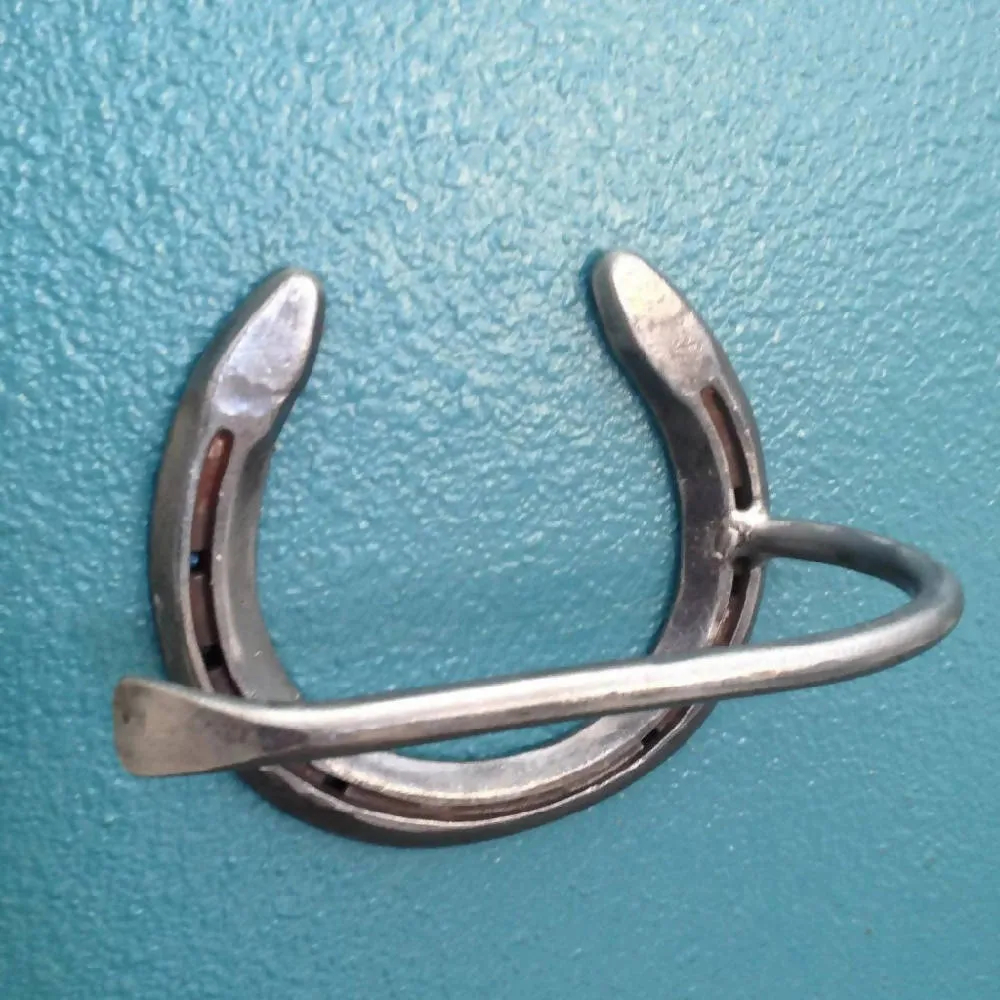 Rustic Horseshoe Toilet Paper Holder - The Heritage Forge