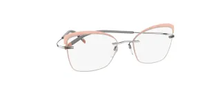 Silhouette Titan Minimal Art The Icon. Accent Rings Demo Eyeglasses 5518 FT
