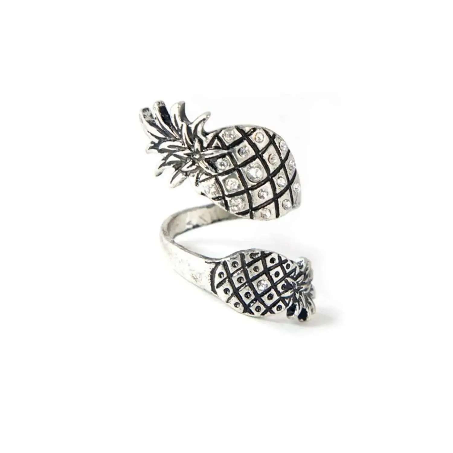 SILVER PINEAPPLE RING