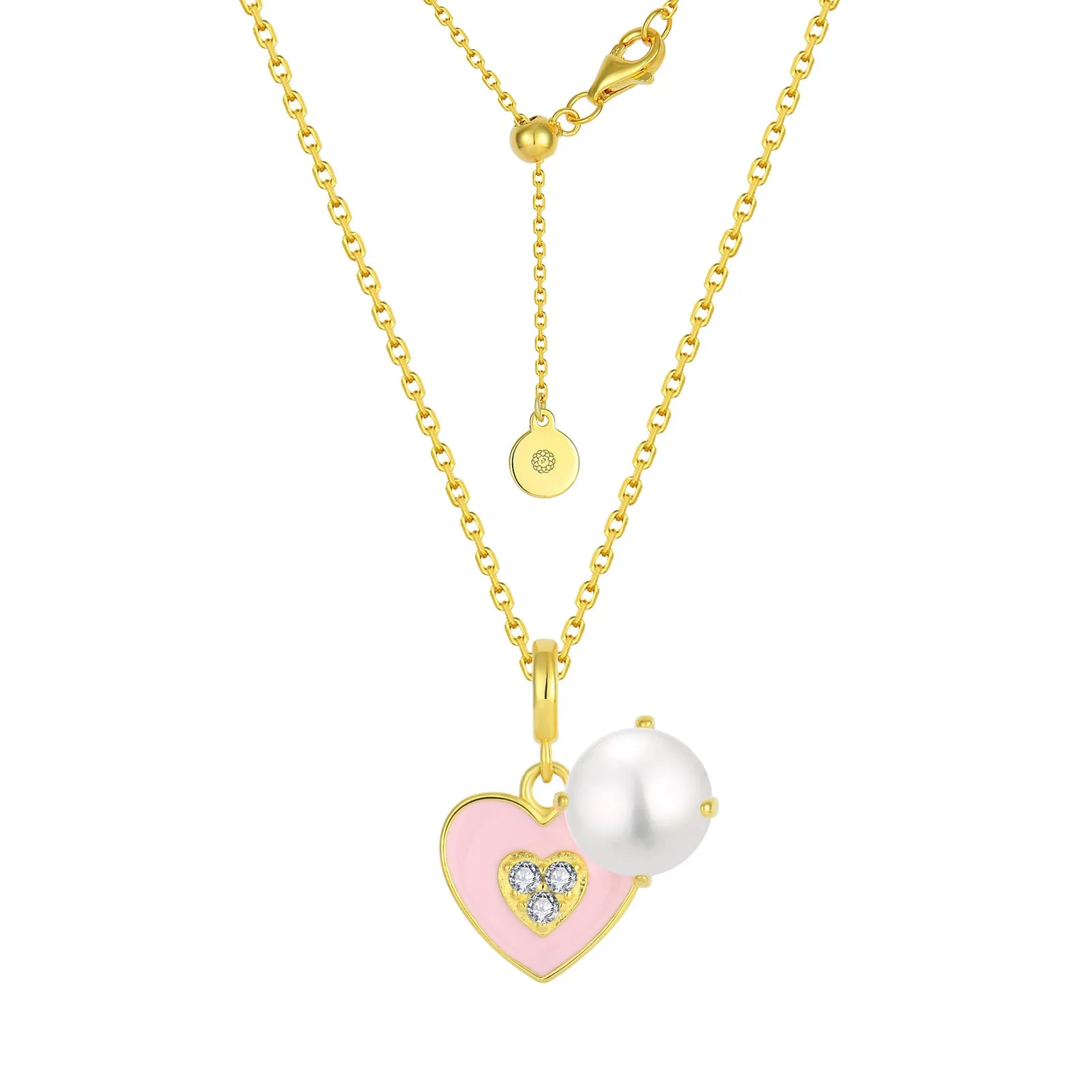 SPARKLING HEART GOLD PENDANT