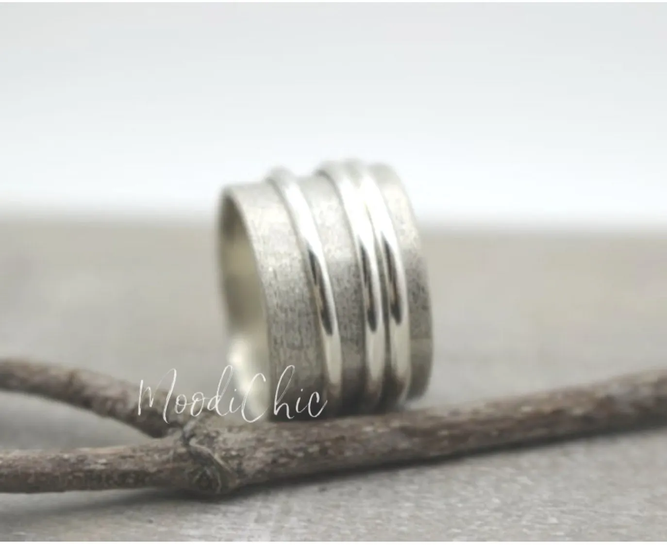Spinner Ring - Sterling silver spinner Ring - Gift for her - Wide Band Ring - Fiddle Ring - Jewelry Sale - ring Band