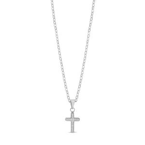 Stone-Set Cross Pendant