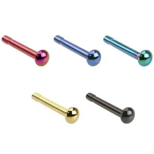Surgical Steel Ball Dome Top Ball End Nose Pin Studs