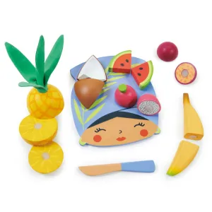 TENDER LEAF TOYS Tropical Fruit Chopping Board