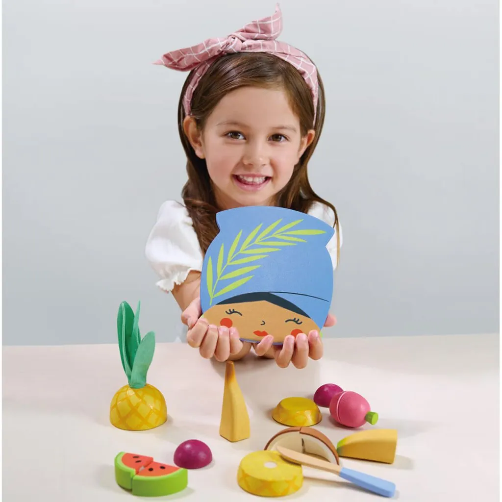 TENDER LEAF TOYS Tropical Fruit Chopping Board